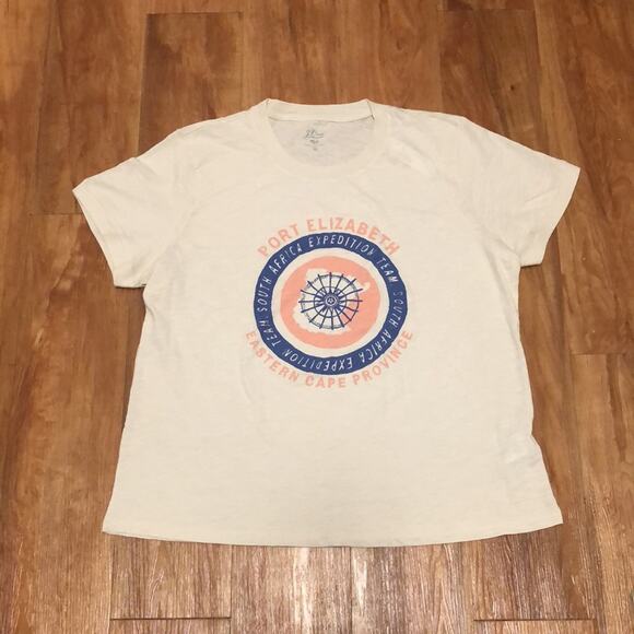 J. Crew Port Elizabeth Nautical Top Size XL - Picture 3 of 9